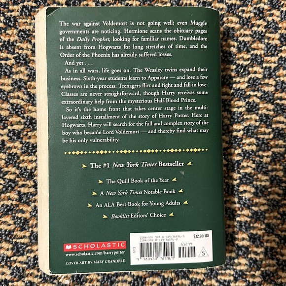 HARRY POTTER AND THE HALF-BLOOD PRINCE PAPERBACK FICTION BOOK BY J.K. ROWLING - Picture 2 of 4